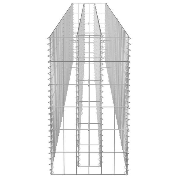 Canteiro elevado/cesto gabião 270x30x60 cm aço galvanizado - Image 5