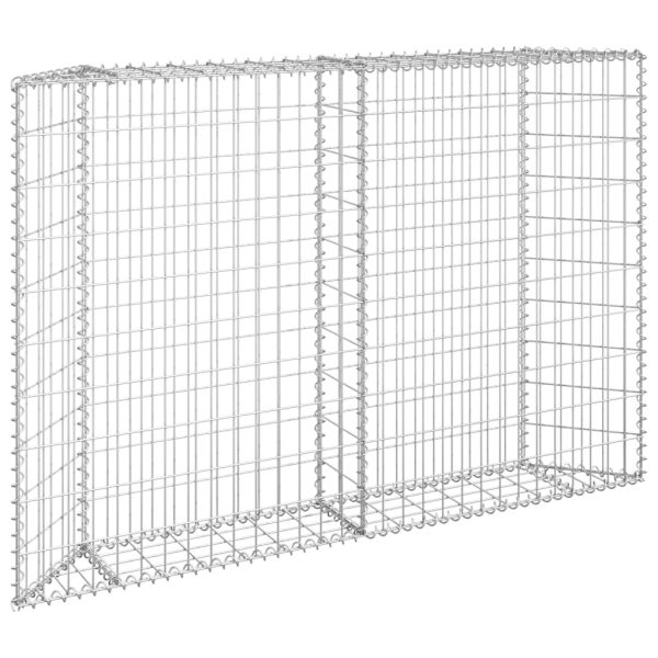 Canteiro elevado/cesto gabião trapézio 150x20x100cm aço galvan. - Image 2