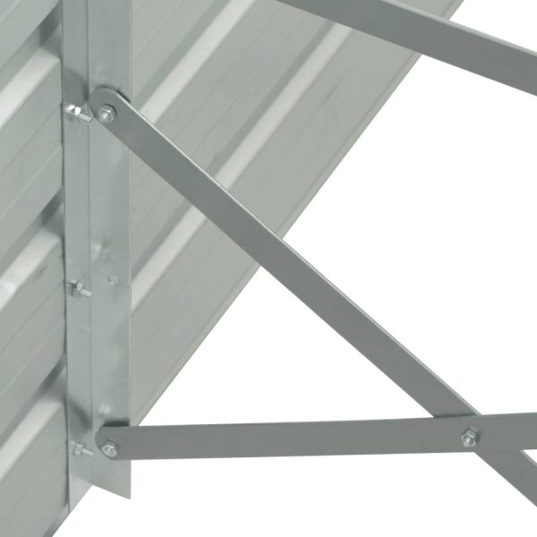 Canteiro jardim elevado 320x40x77 cm aço galvanizado antracite - Image 6