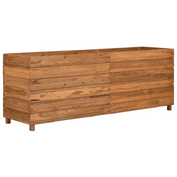 Floreira 150x40x55 cm teca reciclada e aço - Image 10