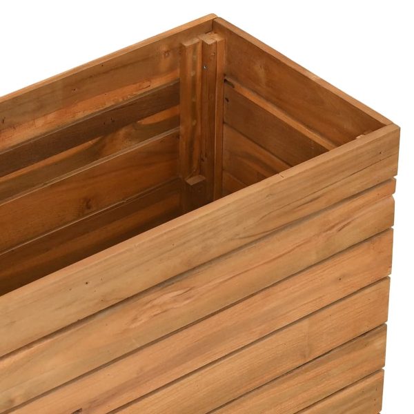 Floreira 100x40x72 cm teca reciclada e aço - Image 5