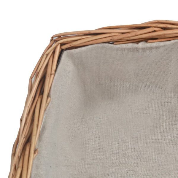 Cesto para lenha com pega 61,5x46,5x58 cm salgueiro castanho - Image 6