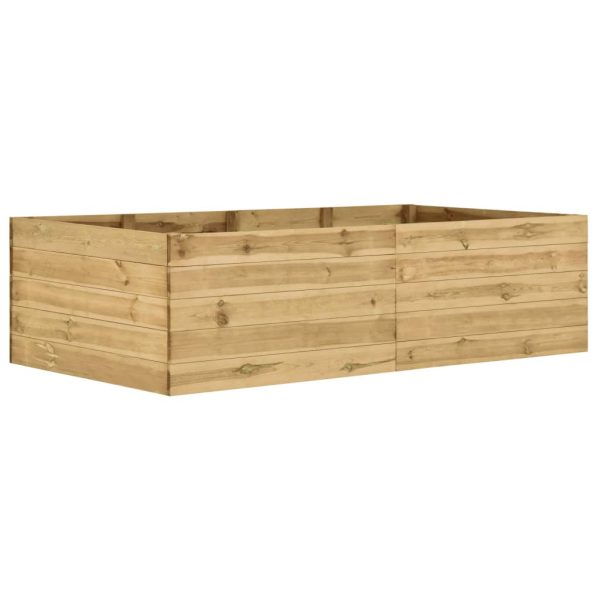 Canteiro elevado para jardim 200x100x54 cm pinho impregnado