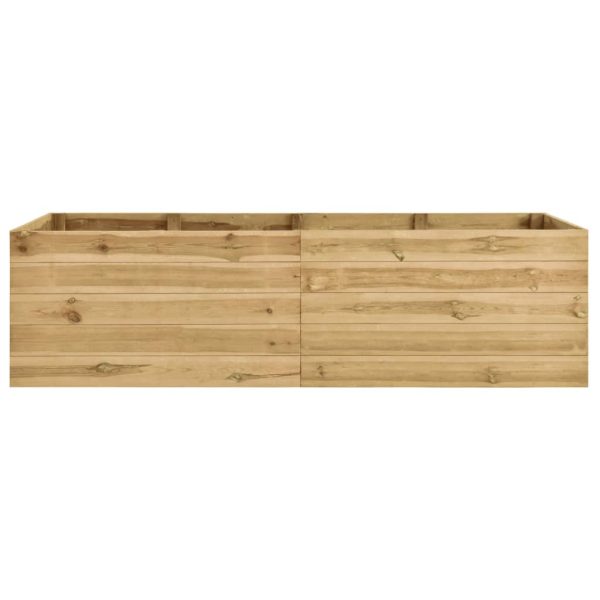 Canteiro elevado para jardim 200x100x54 cm pinho impregnado - Image 2