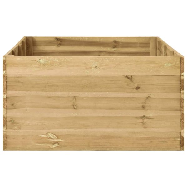 Canteiro elevado para jardim 200x100x54 cm pinho impregnado - Image 3