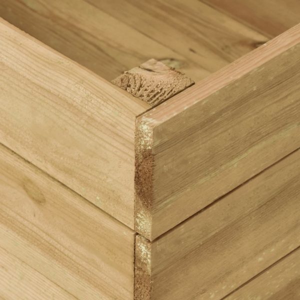 Canteiro elevado para jardim 200x100x54 cm pinho impregnado - Image 5