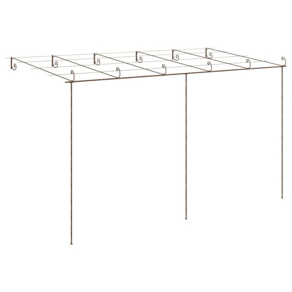 Pérgola de jardim 6x3x2,5 m ferro castanho antigo - Image 4