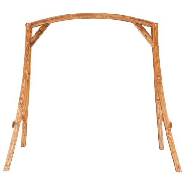 Estrutura de baloiço madeira curvada maciça c/ acabamento teca - Image 3