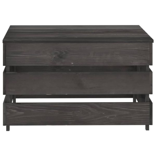 Mesas de paletes para jardim 2 pcs pinho impregnado - Image 3