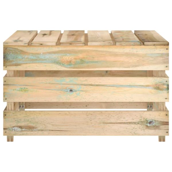 Mesas de paletes para jardim 2 pcs pinho impregnado - Image 4