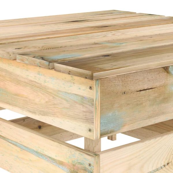 Mesas de paletes para jardim 2 pcs pinho impregnado - Image 5