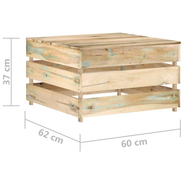 Mesas de paletes para jardim 2 pcs pinho impregnado - Image 6
