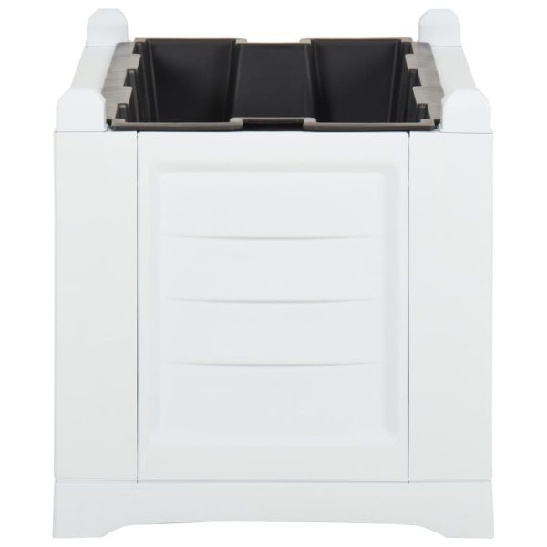 Floreira 80x42,5x42 cm PP branco - Image 3