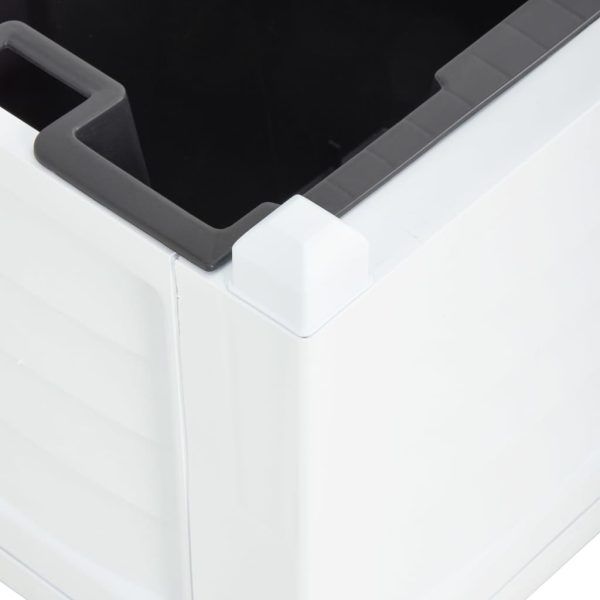 Floreira 80x42,5x42 cm PP branco - Image 5