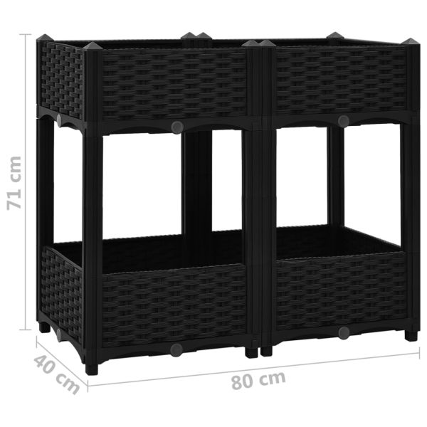 Canteiro elevado 80x40x71 cm polipropileno - Image 6