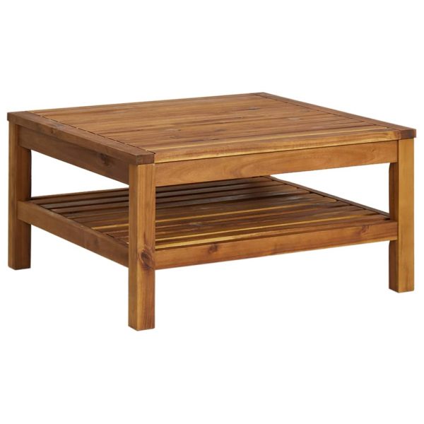 Mesa de centro 65x65x35 cm madeira de acácia maciça - Image 2