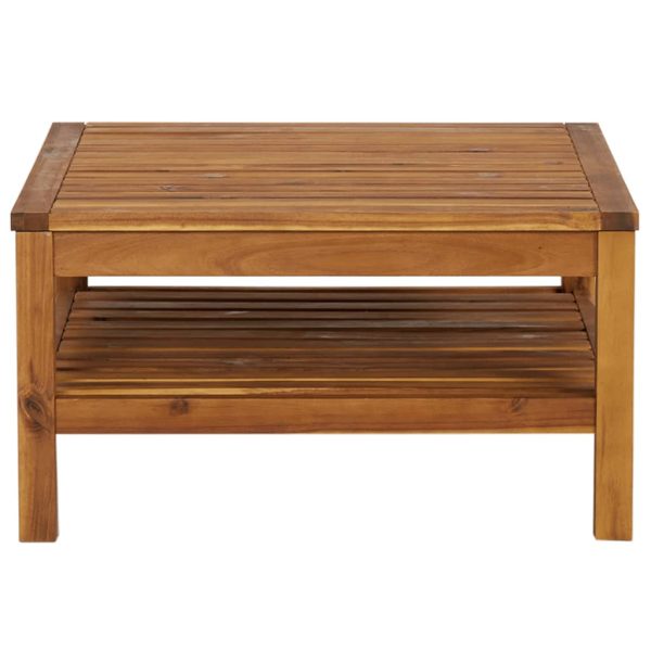 Mesa de centro 65x65x35 cm madeira de acácia maciça - Image 3