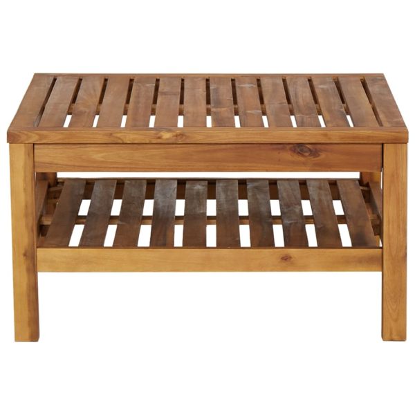 Mesa de centro 65x65x35 cm madeira de acácia maciça - Image 4