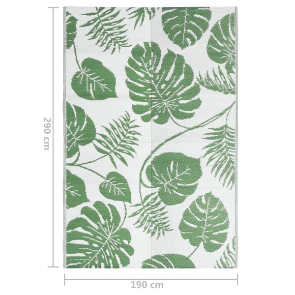 Tapete de exterior 190x290 cm PP verde - Image 7