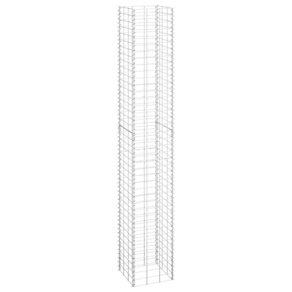 Canteiro/gabião elevado 3 pcs 30x30x200 cm ferro - Image 3