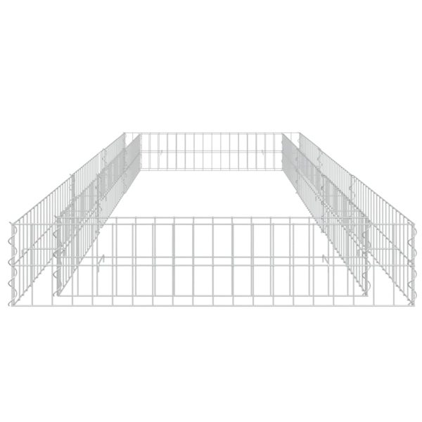 Canteiro elevado/cesto gabião 300x100x20 cm aço galvanizado - Image 4