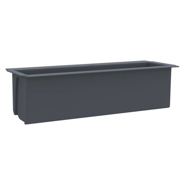 Floreiras para paletes Euro 12 pcs 36x13,5x9,5 cm PP cinzento - Image 4