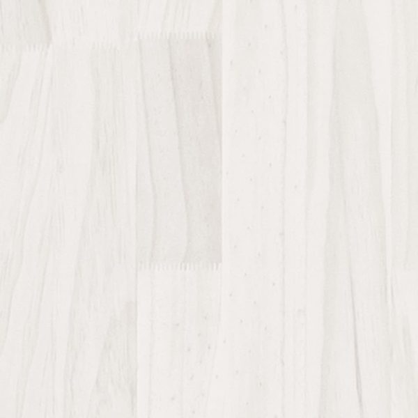Vasos/floreiras de jardim 2 pcs 31x31x31 cm pinho maciço branco - Image 8