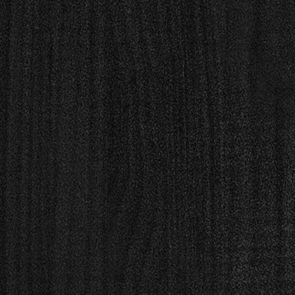 Vasos/floreiras de jardim 2 pcs 40x40x70 cm pinho maciço preto - Image 7