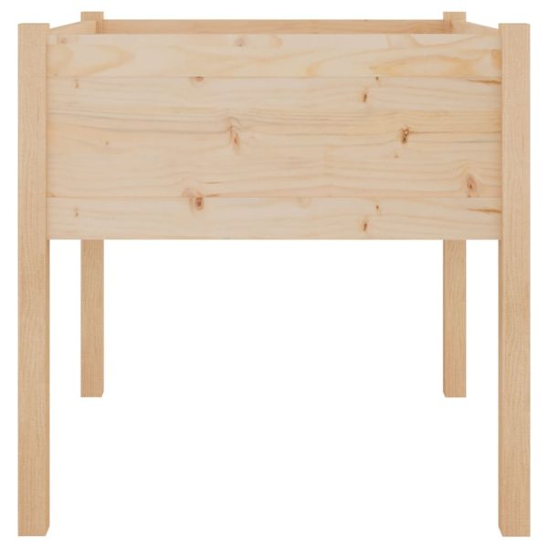 Vasos/floreiras de jardim 2 pcs 70x70x70 cm pinho maciço - Image 5