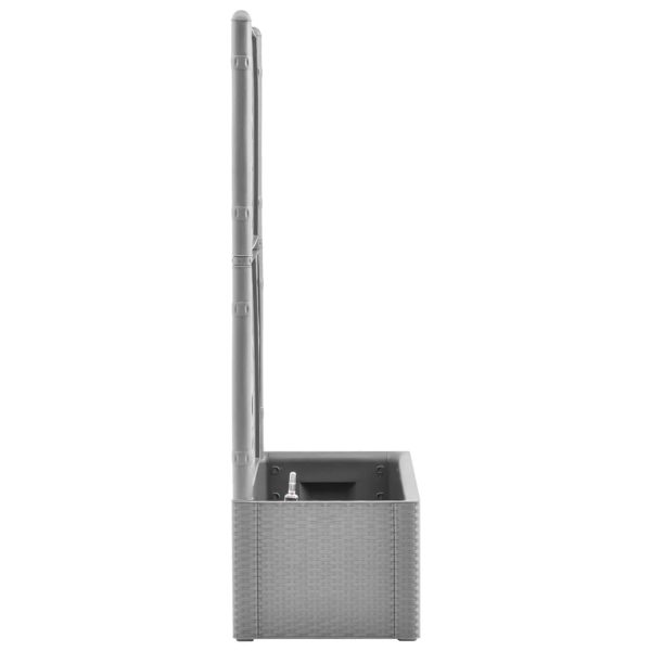 Vaso/floreira c/ treliça e sistema de rega automática cinzento - Image 4
