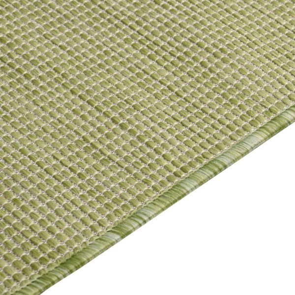 Tapete de tecido plano para exterior 200x280 cm verde - Image 4