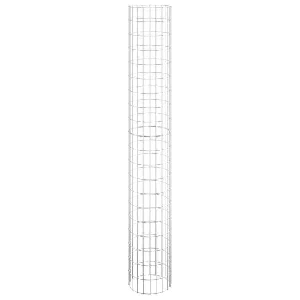 Canteiro elevado/cesto gabião circular 3pcs Ø30x200cm aço galv. - Image 4
