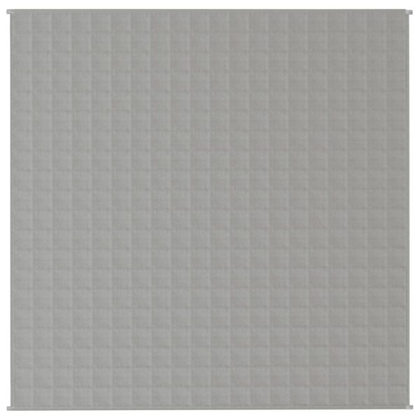 Manta pesada 13 kg 200x200 cm tecido cinza - Image 3