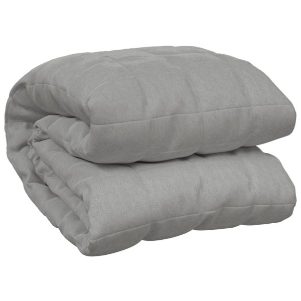 Manta pesada 11 kg 220x235 cm tecido cinza - Image 2