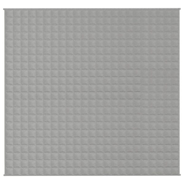 Manta pesada 11 kg 220x235 cm tecido cinza - Image 3