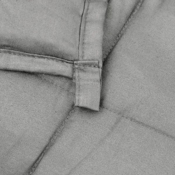 Manta pesada 11 kg 220x235 cm tecido cinza - Image 5