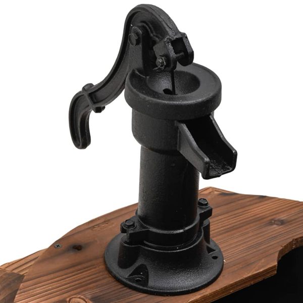 Fonte de água com bomba 57x57x53 cm abeto maciço - Image 7