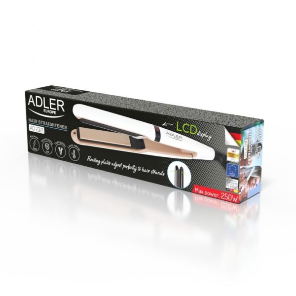 PLANCHA DE PELO ADLER CERAMICO CON PANTALA LCD 45W - Image 2