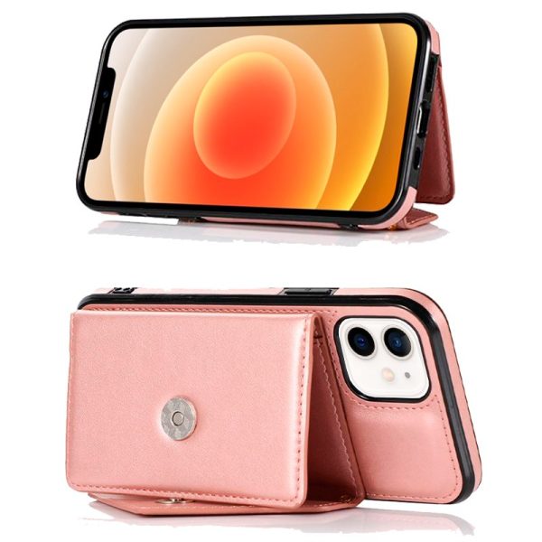 Carcasa COOL para iPhone 12 mini Colgante Wallet Rosa - Image 5
