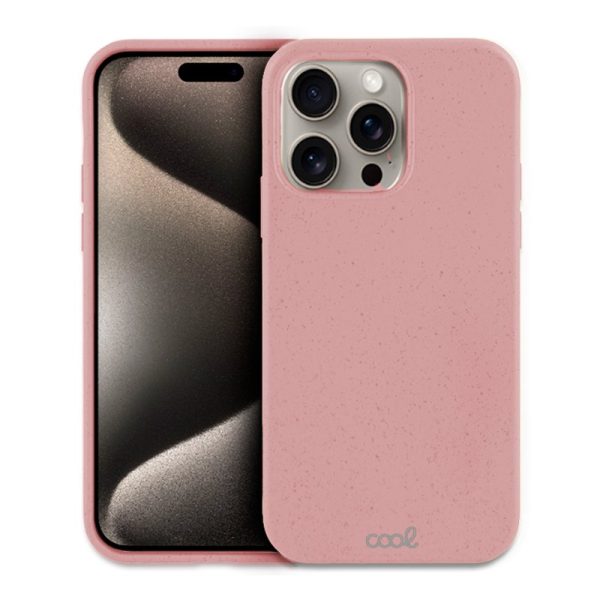 Carcasa COOL para iPhone 15 Pro Max Eco Biodegradable Rosa - Image 3
