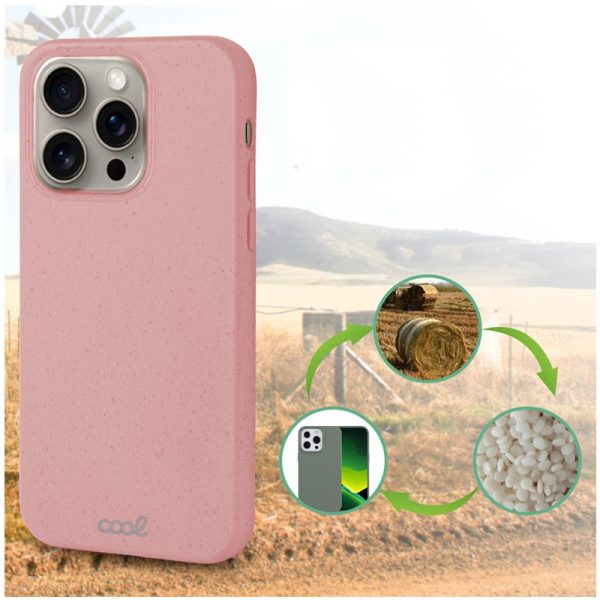 Carcasa COOL para iPhone 15 Pro Max Eco Biodegradable Rosa - Image 6