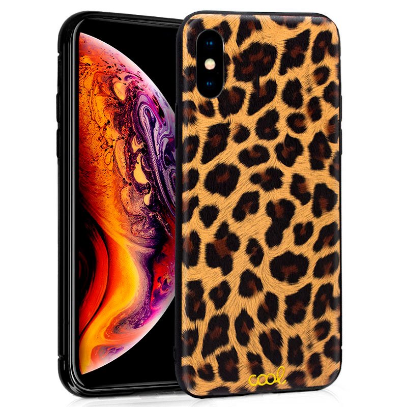 COOL Capa iPhone XS Max Glitter Leopardo 8434847009728