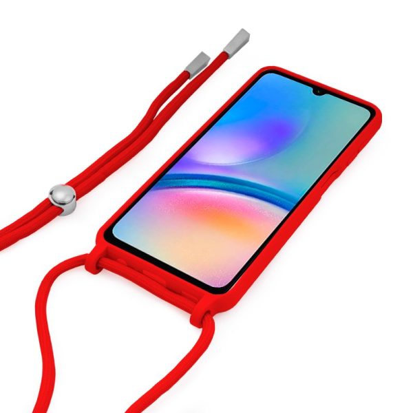 Carcasa COOL para Samsung A057 Galaxy A05s Cordón Liso Rojo - Image 2