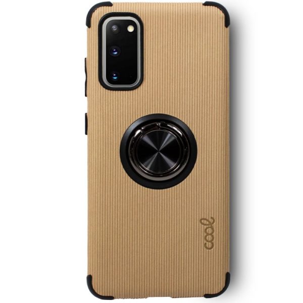 Carcasa COOL para Samsung G980 Galaxy S20 Hard Tela + Anilla (Beige) - Image 2