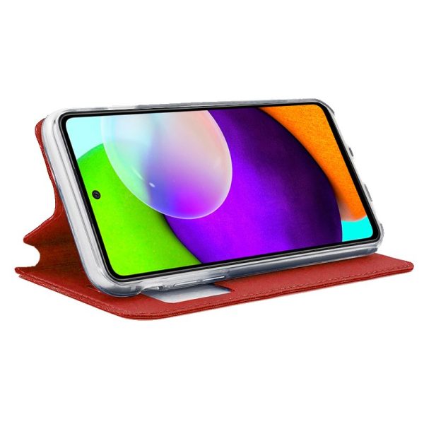 Funda COOL Flip Cover para Samsung A525 Galaxy A52 / A52 5G / A52s 5G Liso Rojo - Image 2