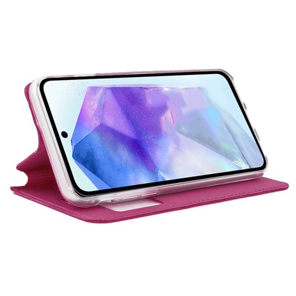 Funda COOL Flip Cover para Samsung A556 Galaxy A55 5G Liso Rosa - Image 2