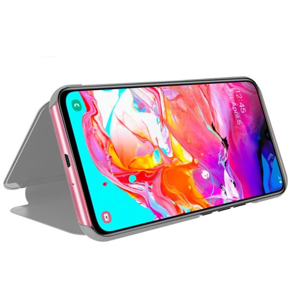 Funda COOL Flip Cover para Samsung A705 Galaxy A70 Clear View Plata - Image 2