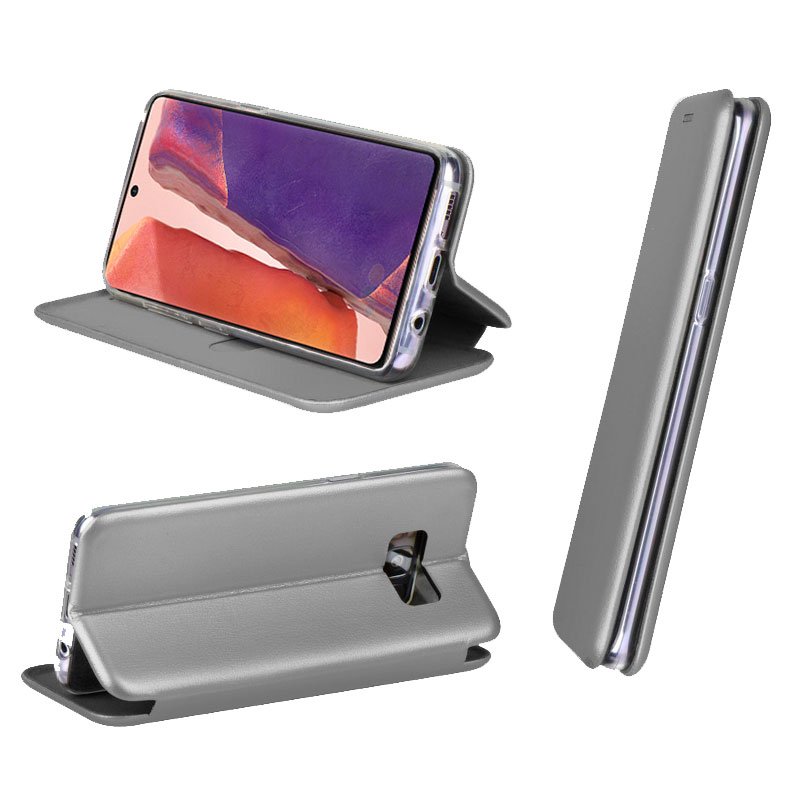Funda COOL Flip Cover para Samsung N980 Galaxy Note 20 Elegance Plata - Image 2