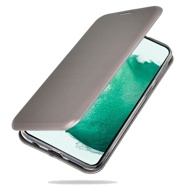Funda COOL Flip Cover para Samsung S906 Galaxy S22 Plus Elegance Plata - Image 3