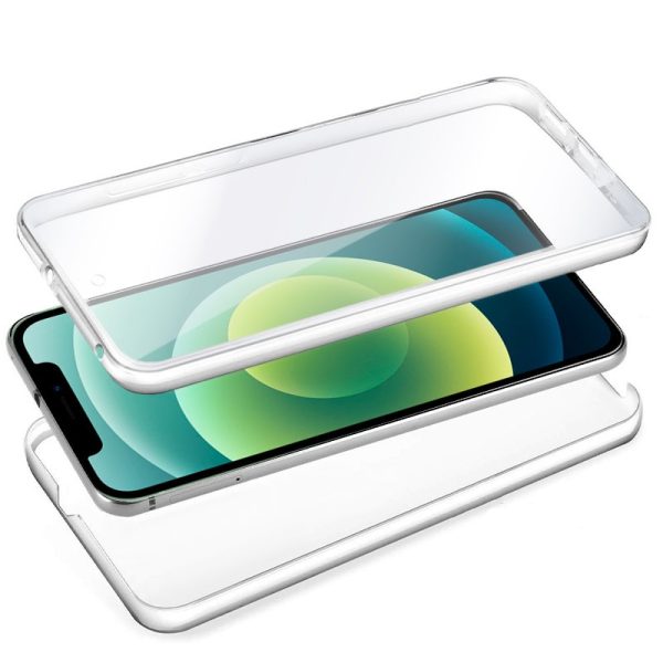 Funda COOL Silicona 3D para iPhone 12 / 12 Pro (Transparente Frontal + Trasera) - Image 2